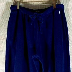 RALH LAUREN POLO - mens navy cotton pique pajama bottoms